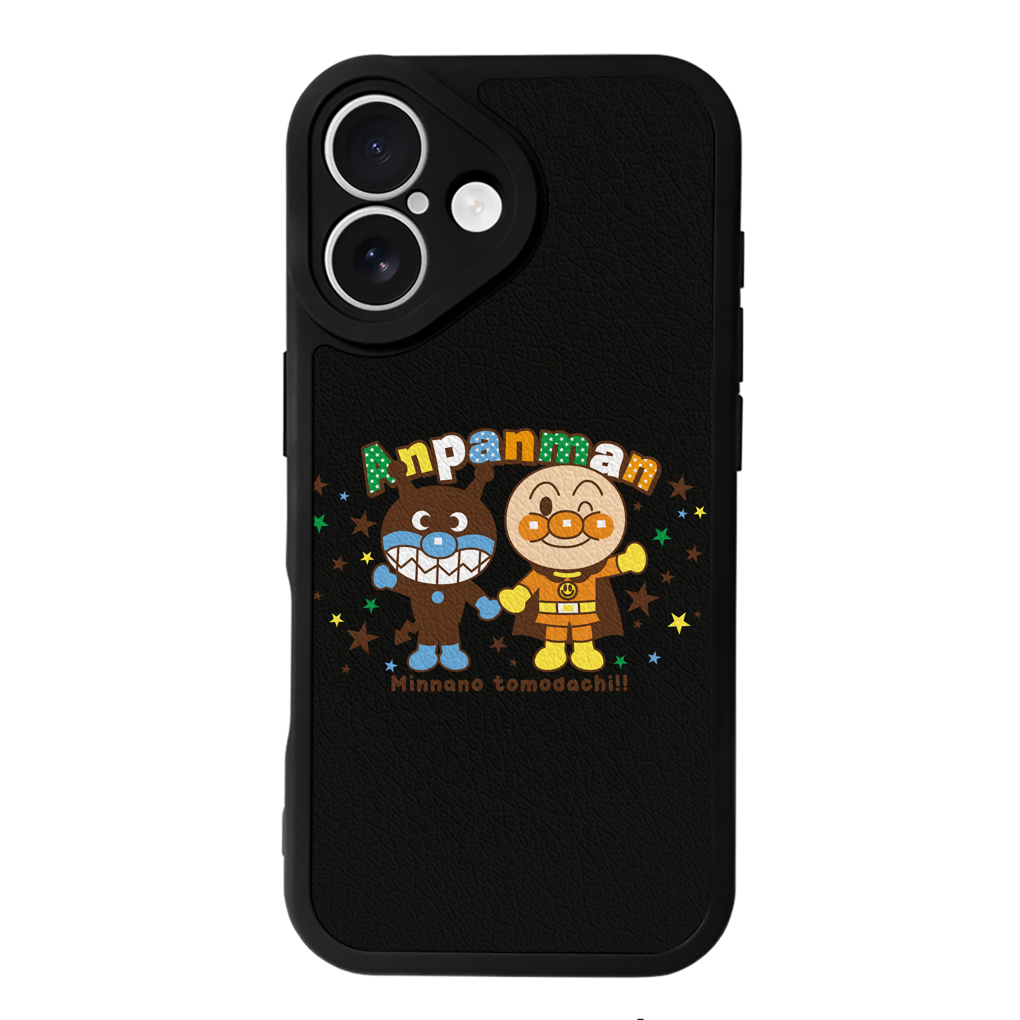 （画像用） アンパンマン Anpanman 【iPhone 16シリーズ対応】シリコンスマホケース（レザー調） 材質：シリコン
